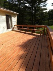 Hanover, NH deck staining