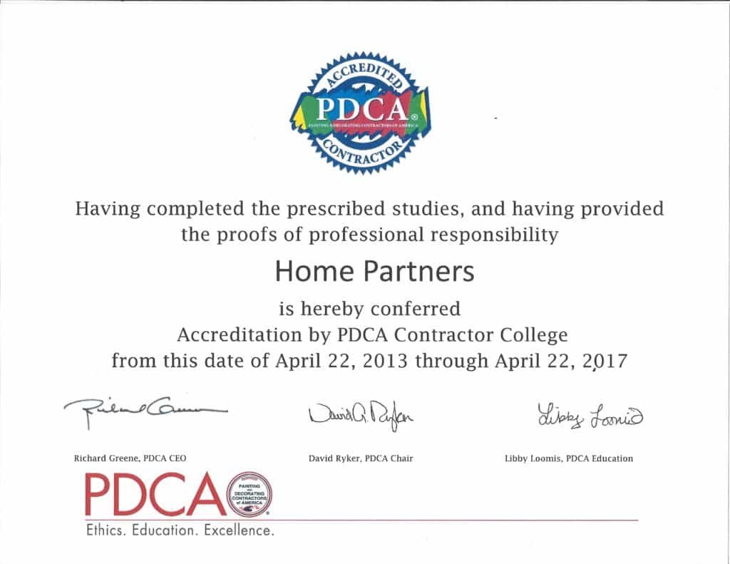 PCDA Certificate